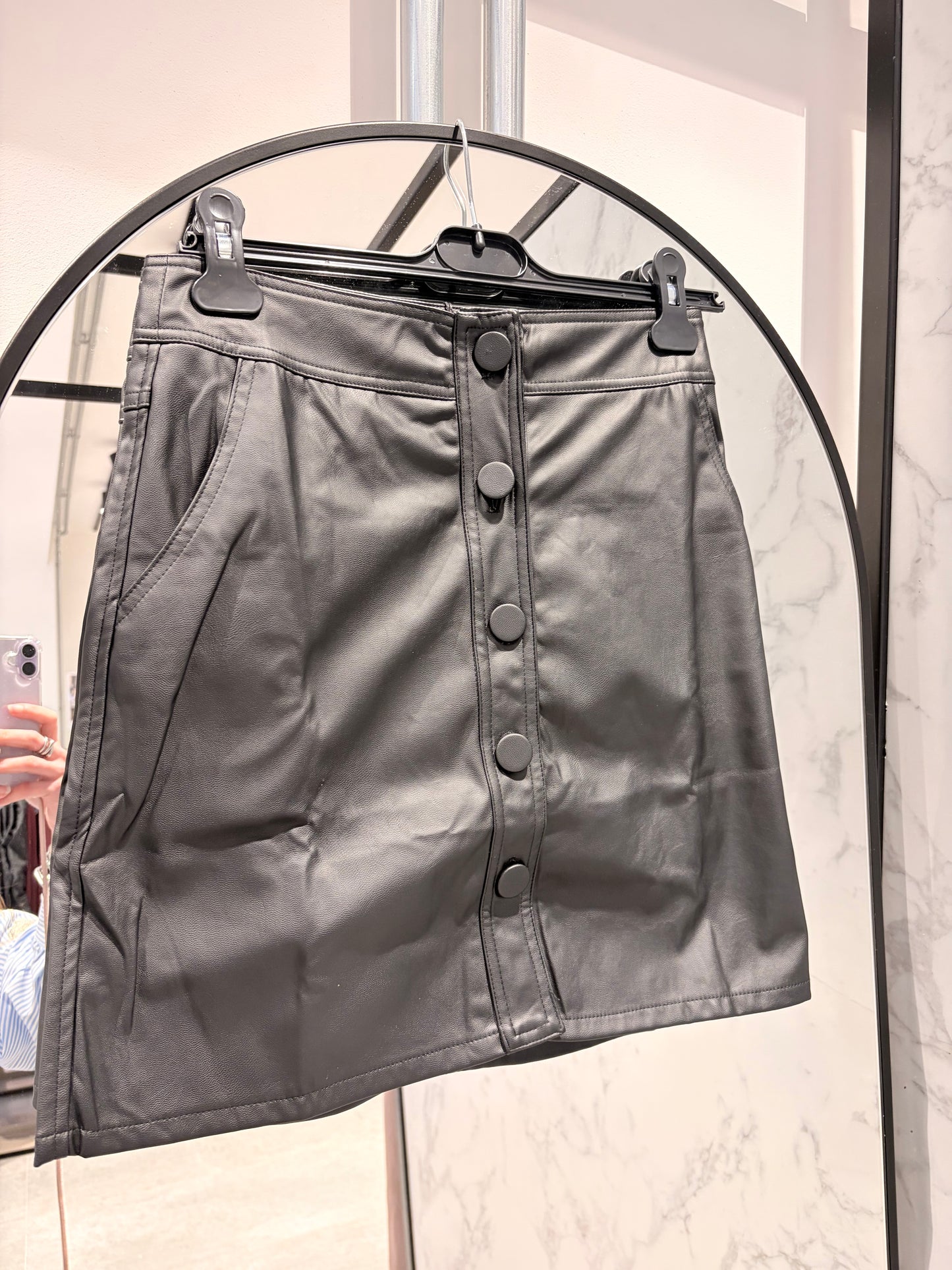 Lederlook rokje Eight Paris