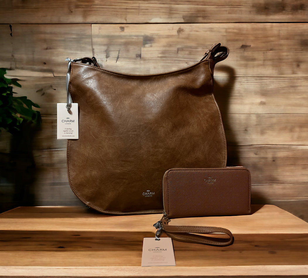 Charm london birmingham portemonnee - cognac