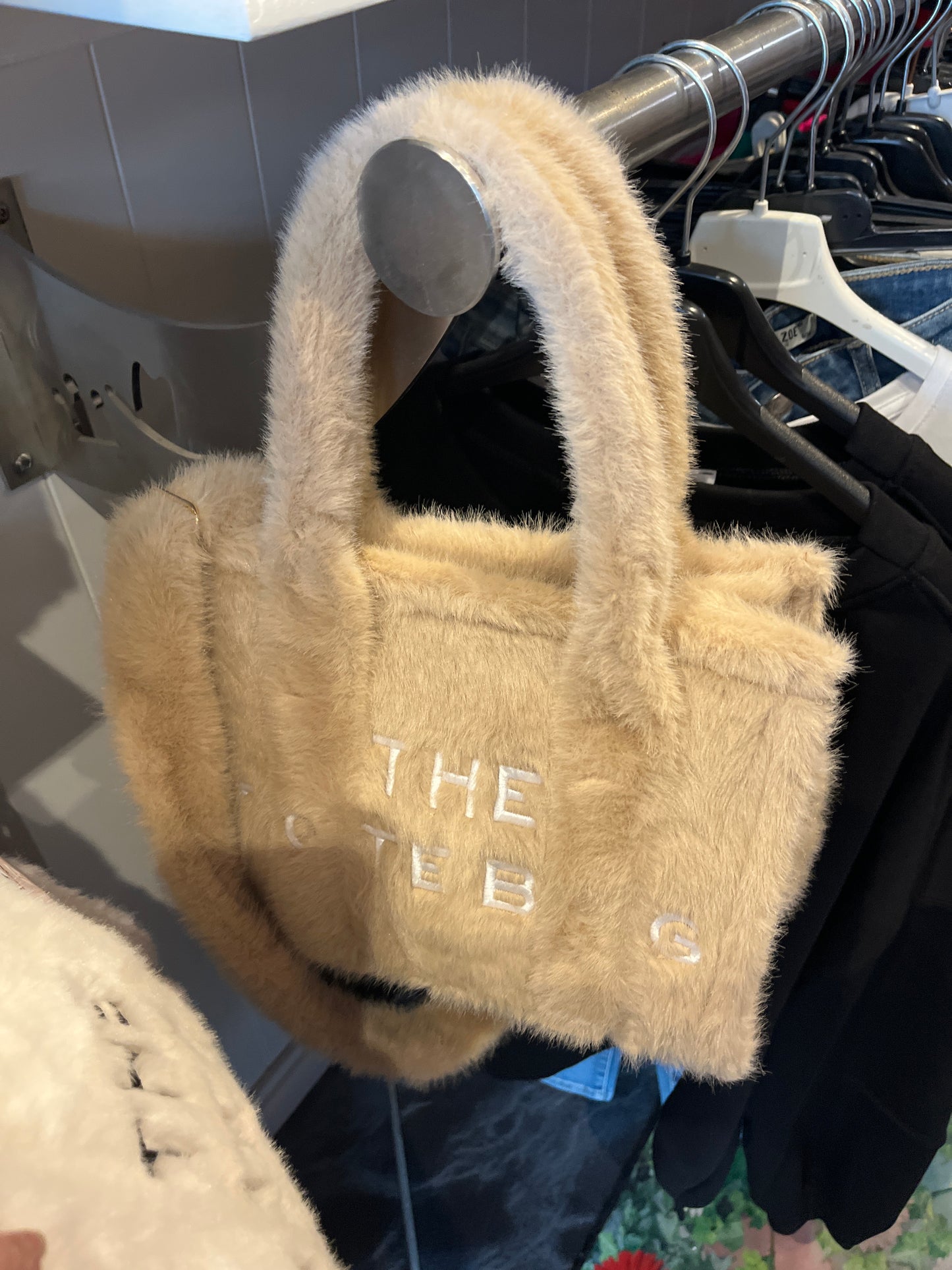 medium fluffy totebag