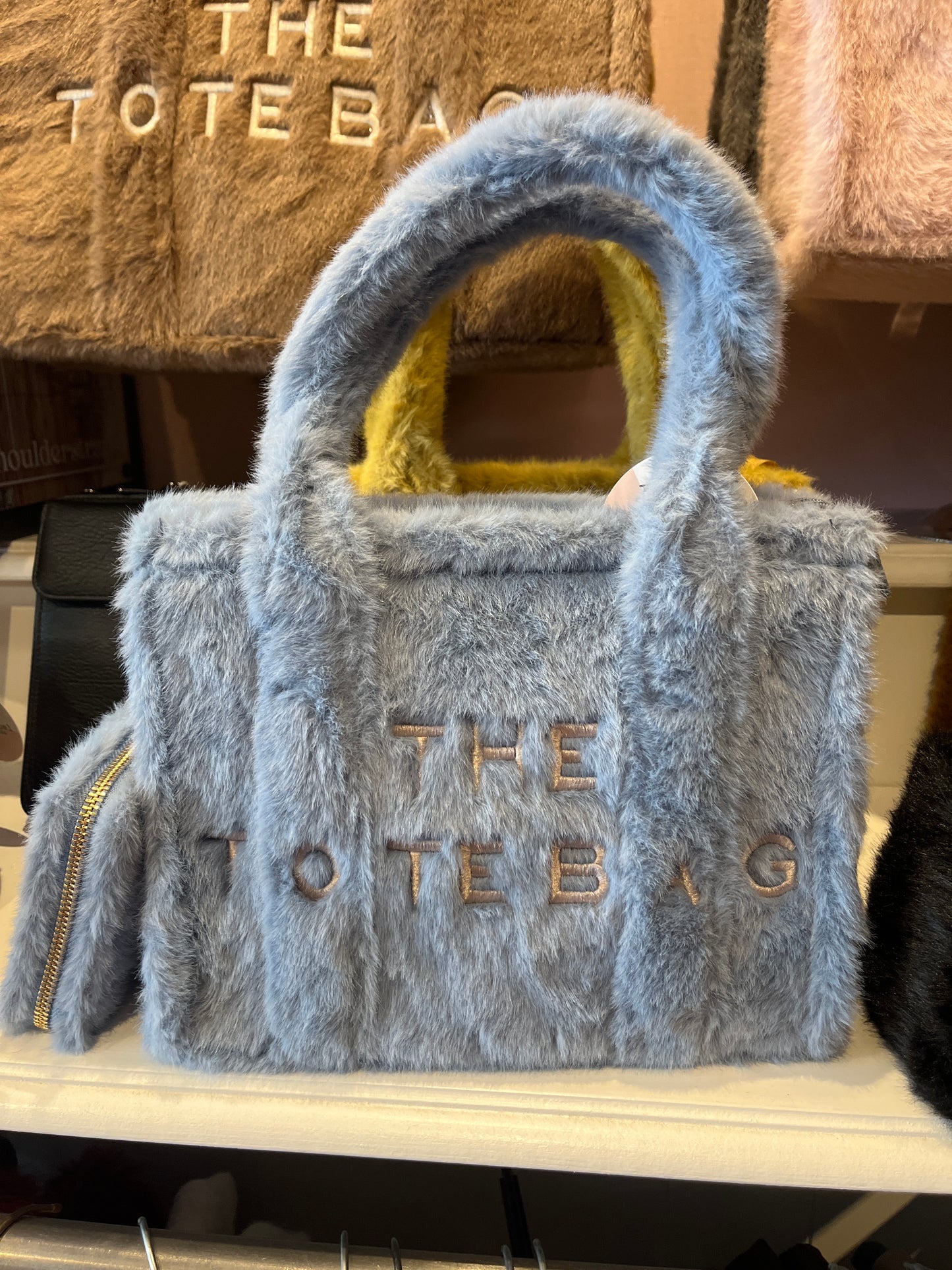 medium fluffy totebag