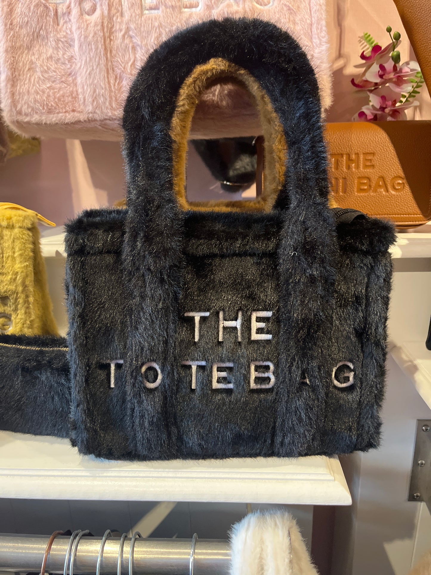 medium fluffy totebag