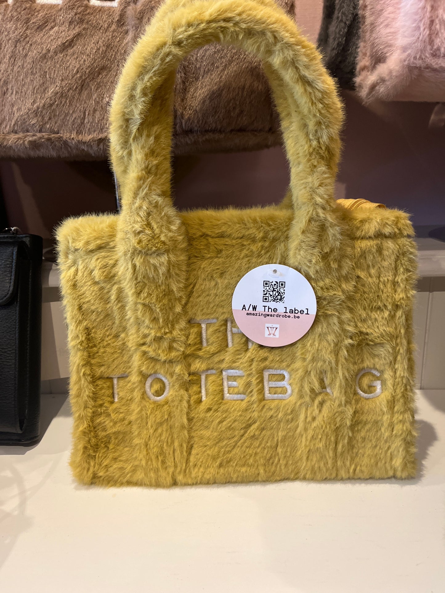 medium fluffy totebag
