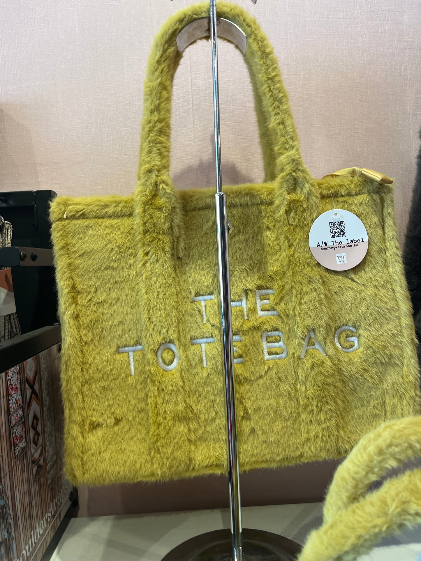 Large fluffy totebag