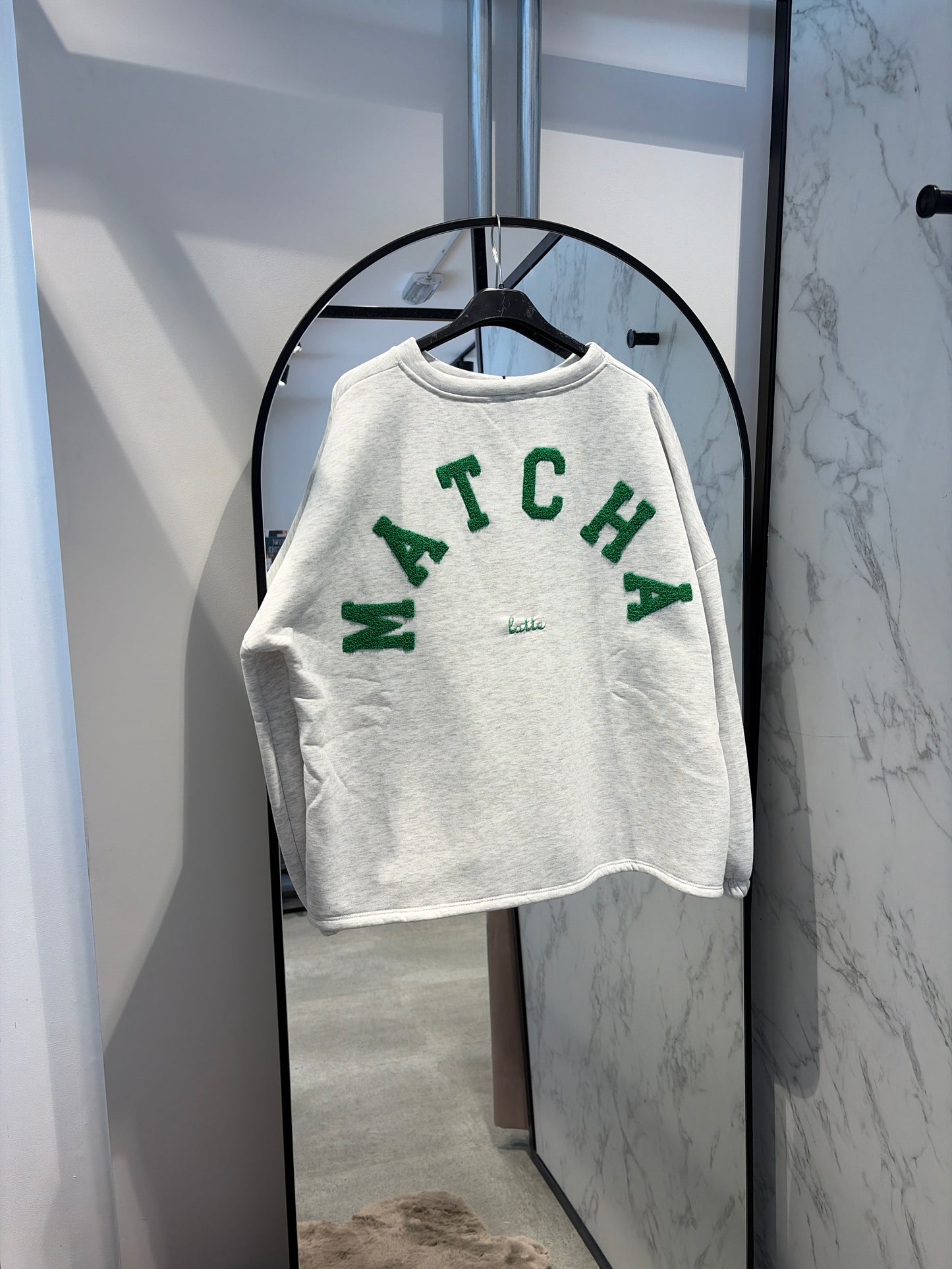 MATCHA LATTE Oversized Sweatshirt