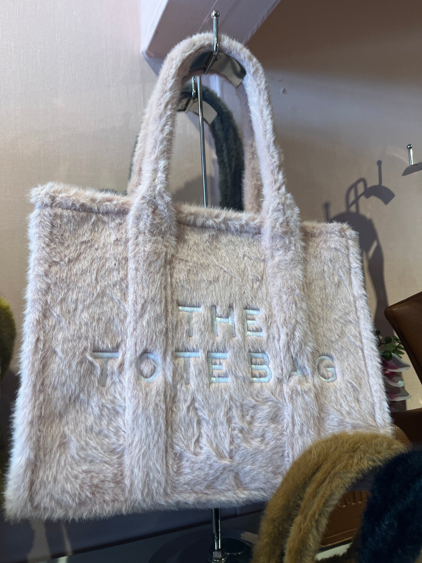 Large fluffy totebag