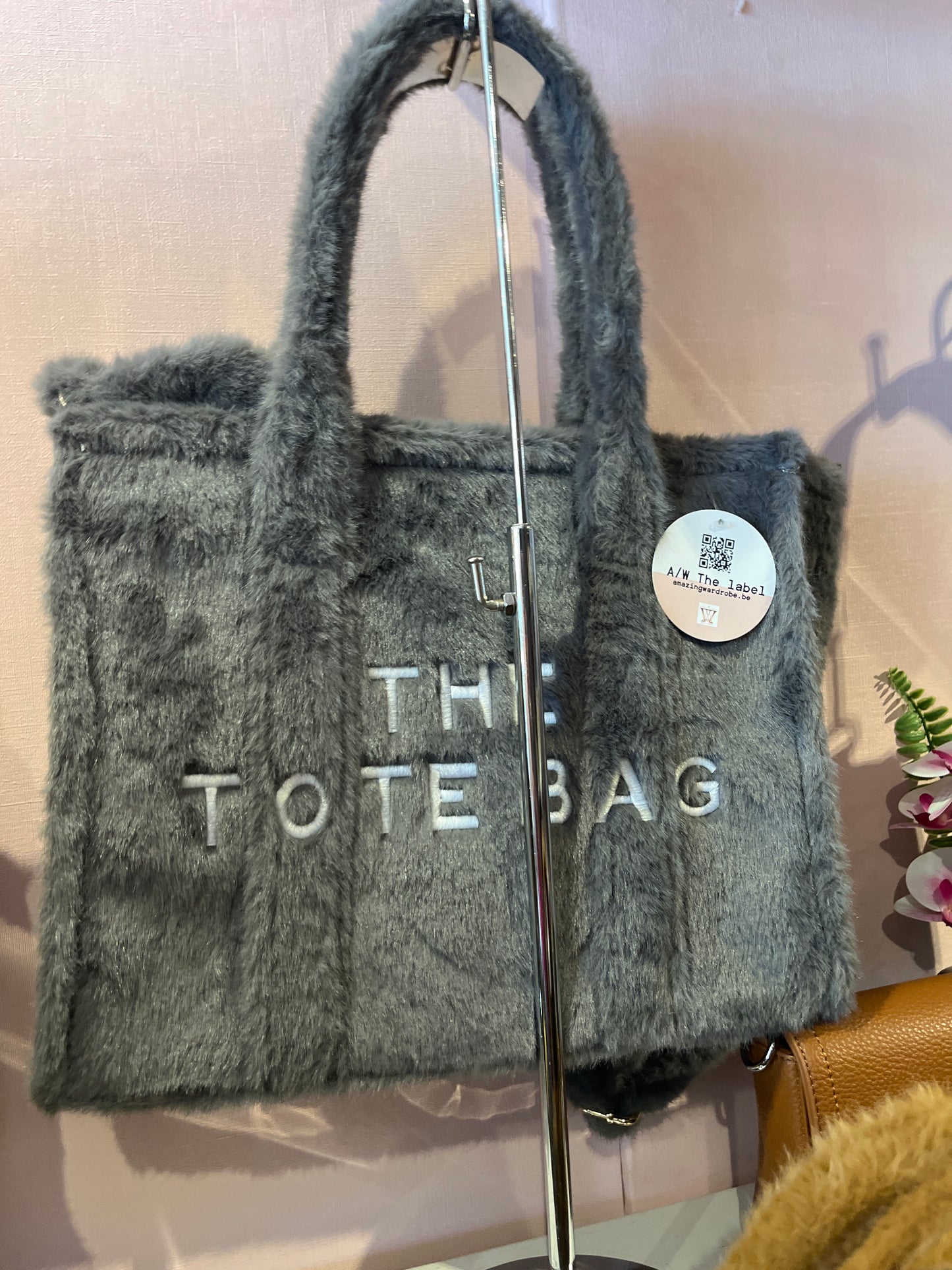 Large fluffy totebag