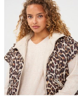 Poncho leopard reversible Esqualo