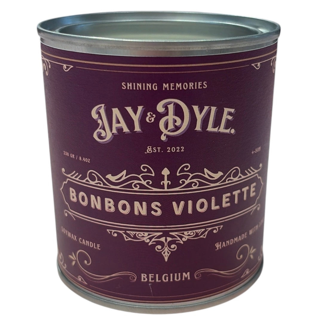 Jay & Dyle geurkaars Bonbons Violette