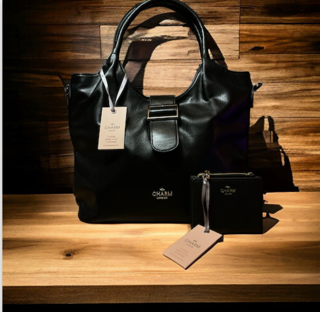 Charm london high street shopper - zwart