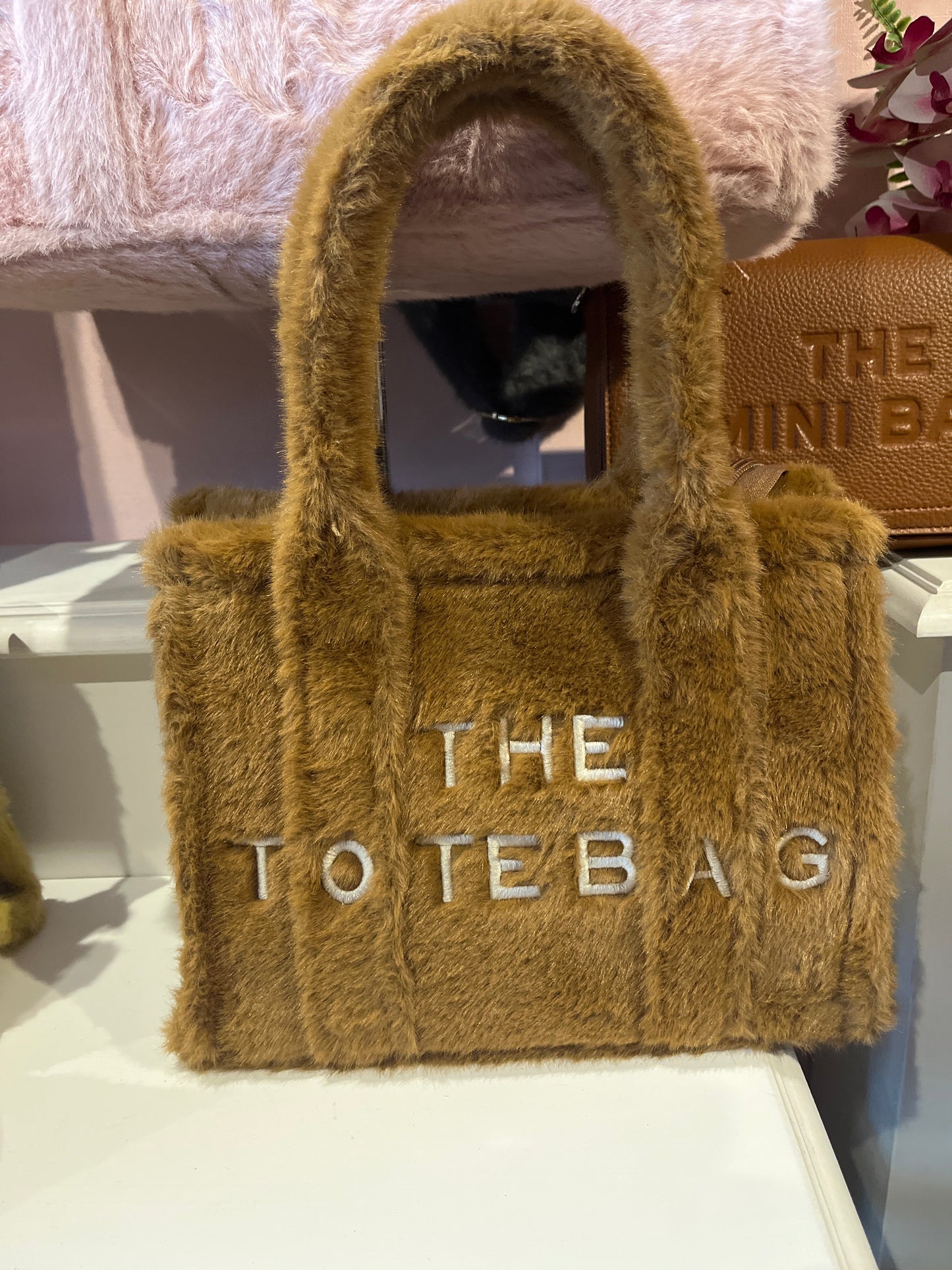 medium fluffy totebag