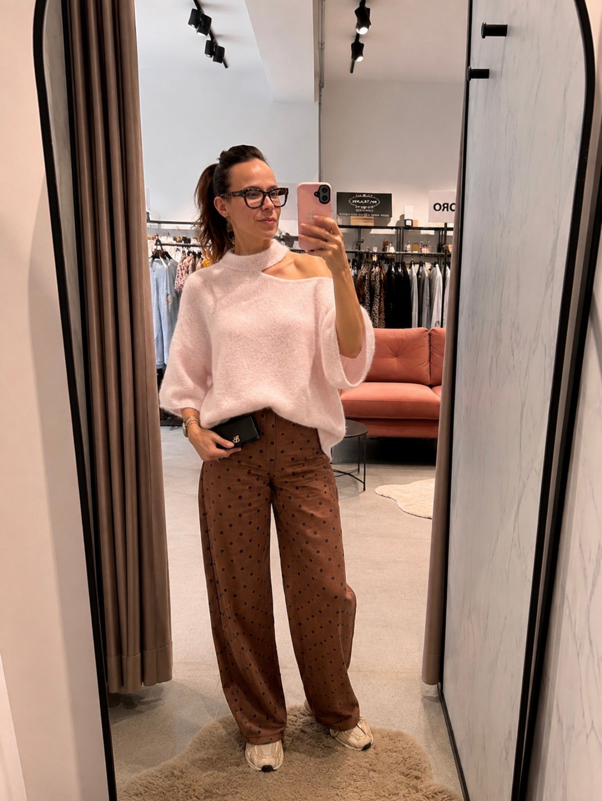 L'Épaule Nue L'essentiel Asymmetrical 3/4-sleeve sweater