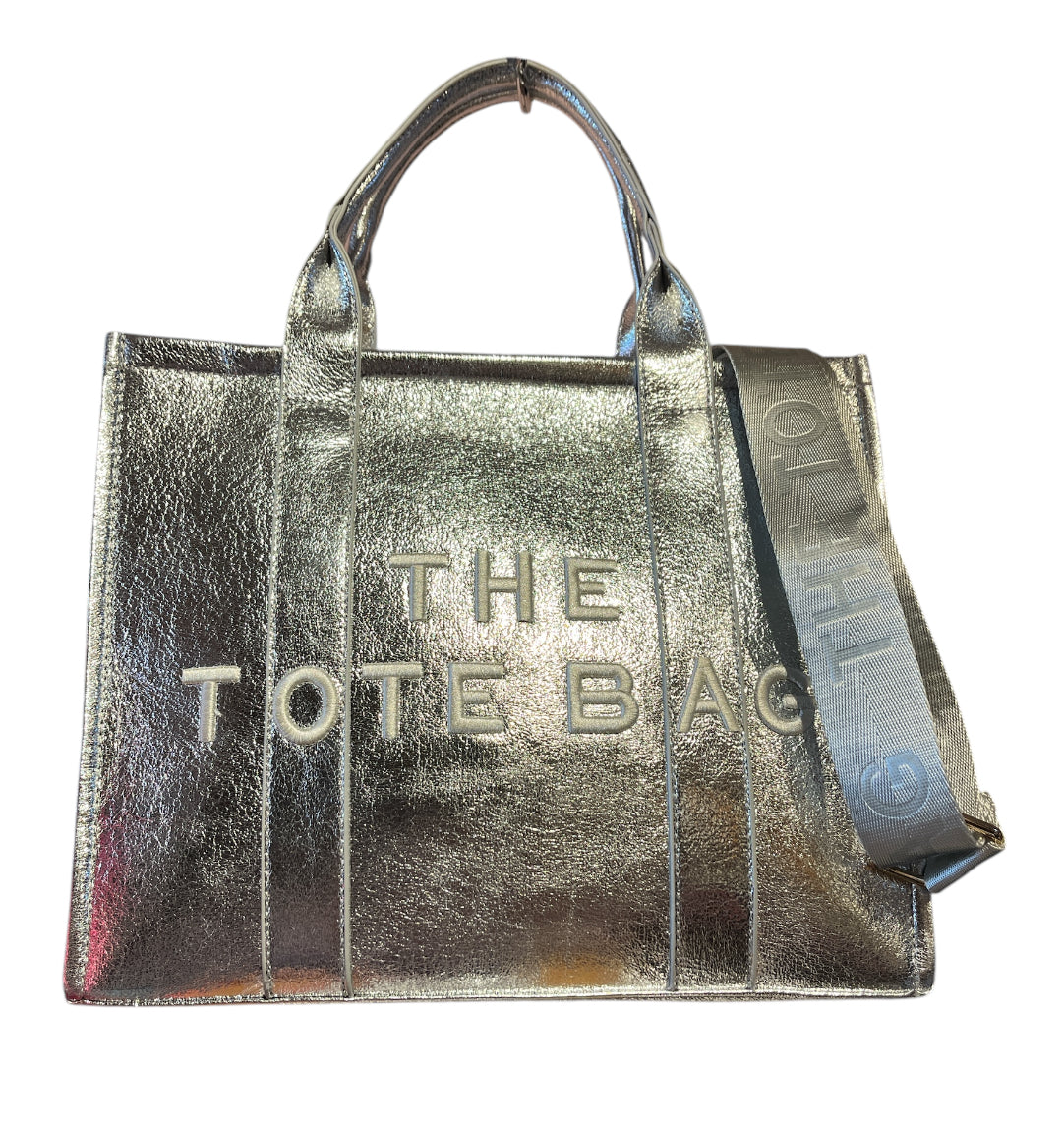The Tote Bag - Metalic Gold large