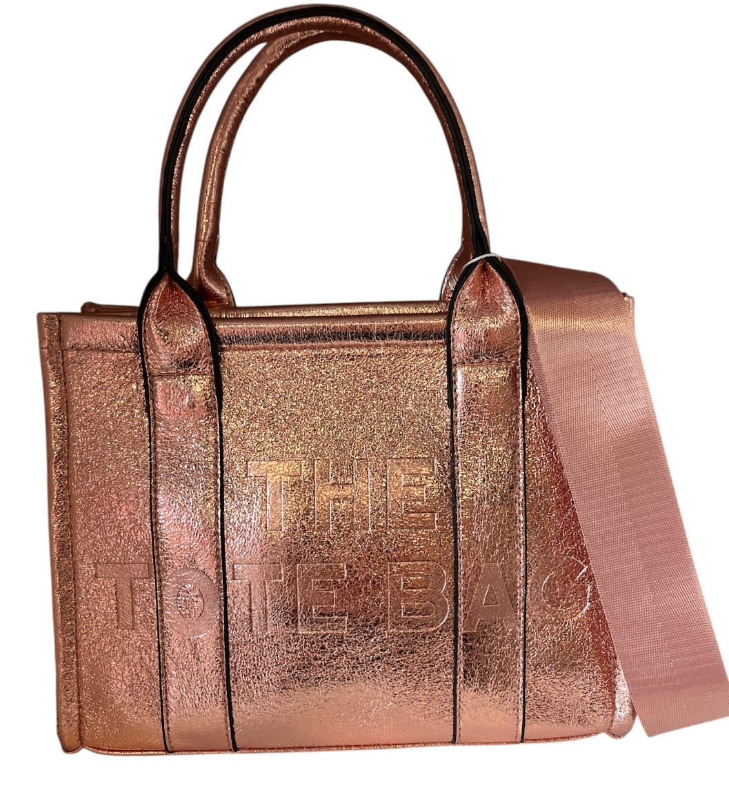The Tote Bag - Metalic Champagne