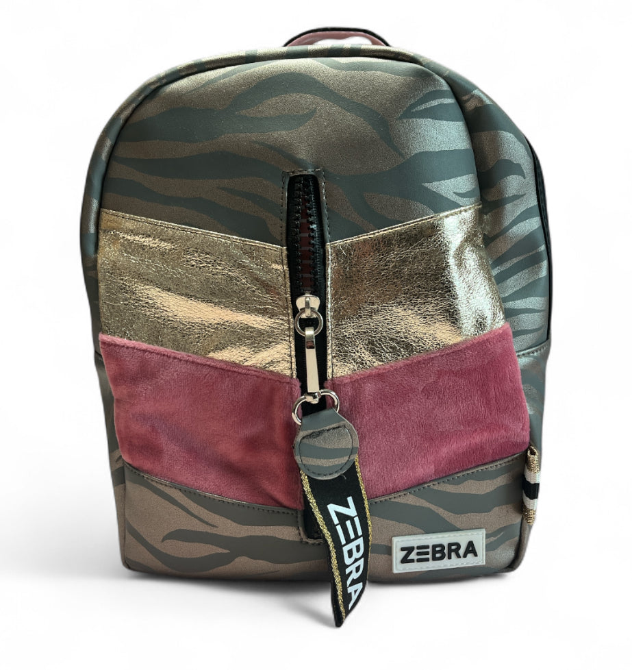 Zebra girls meerkleurig rugzak