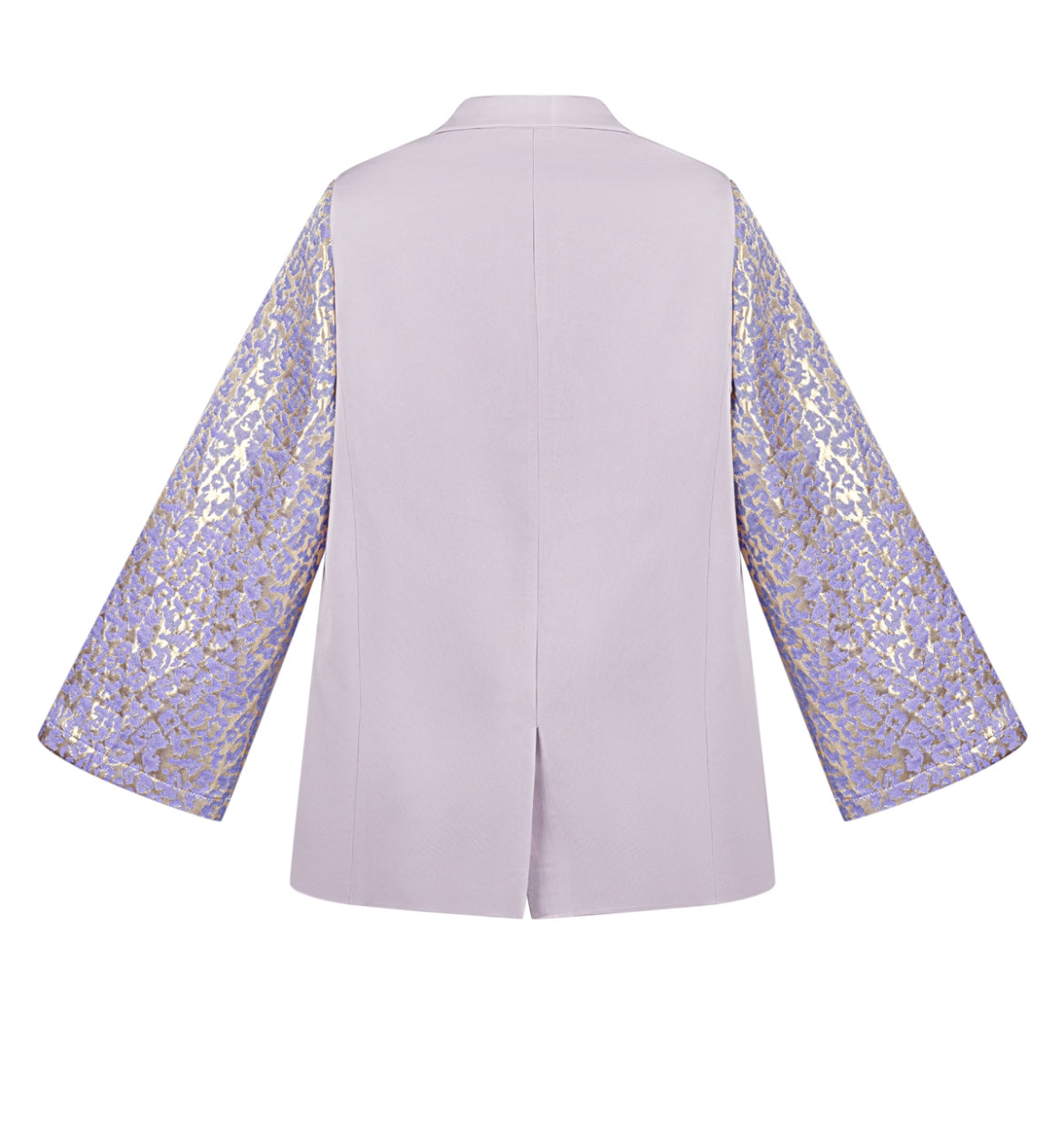 Blazer with panther sleeves - paars