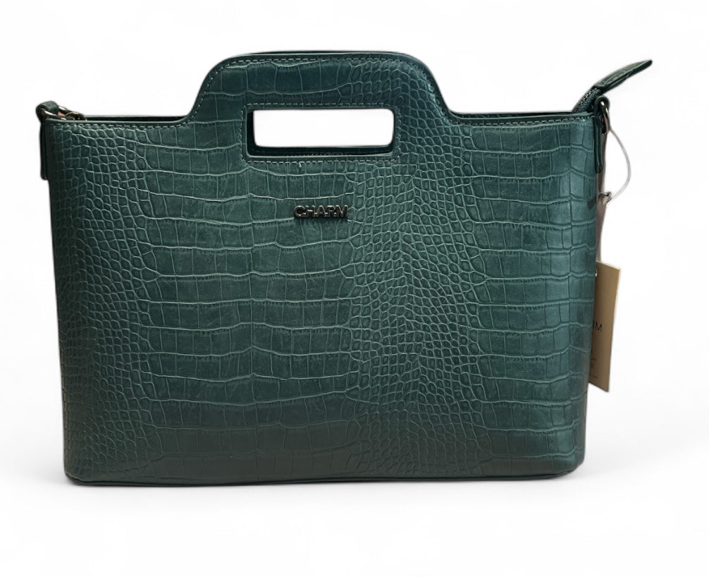 Charm tas krokodil look