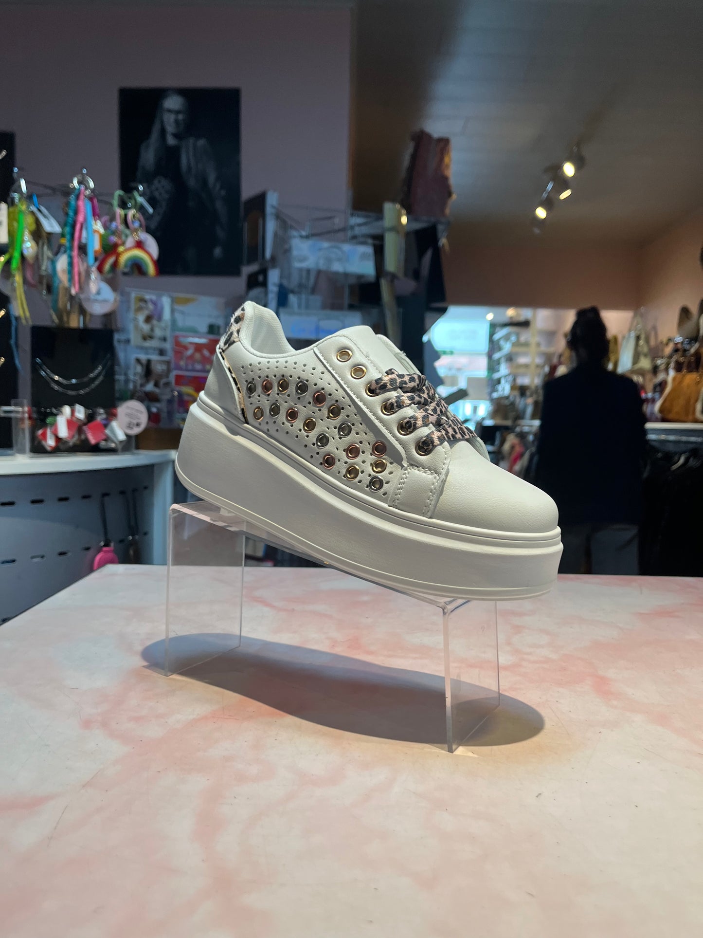Hoge sneakers panter
