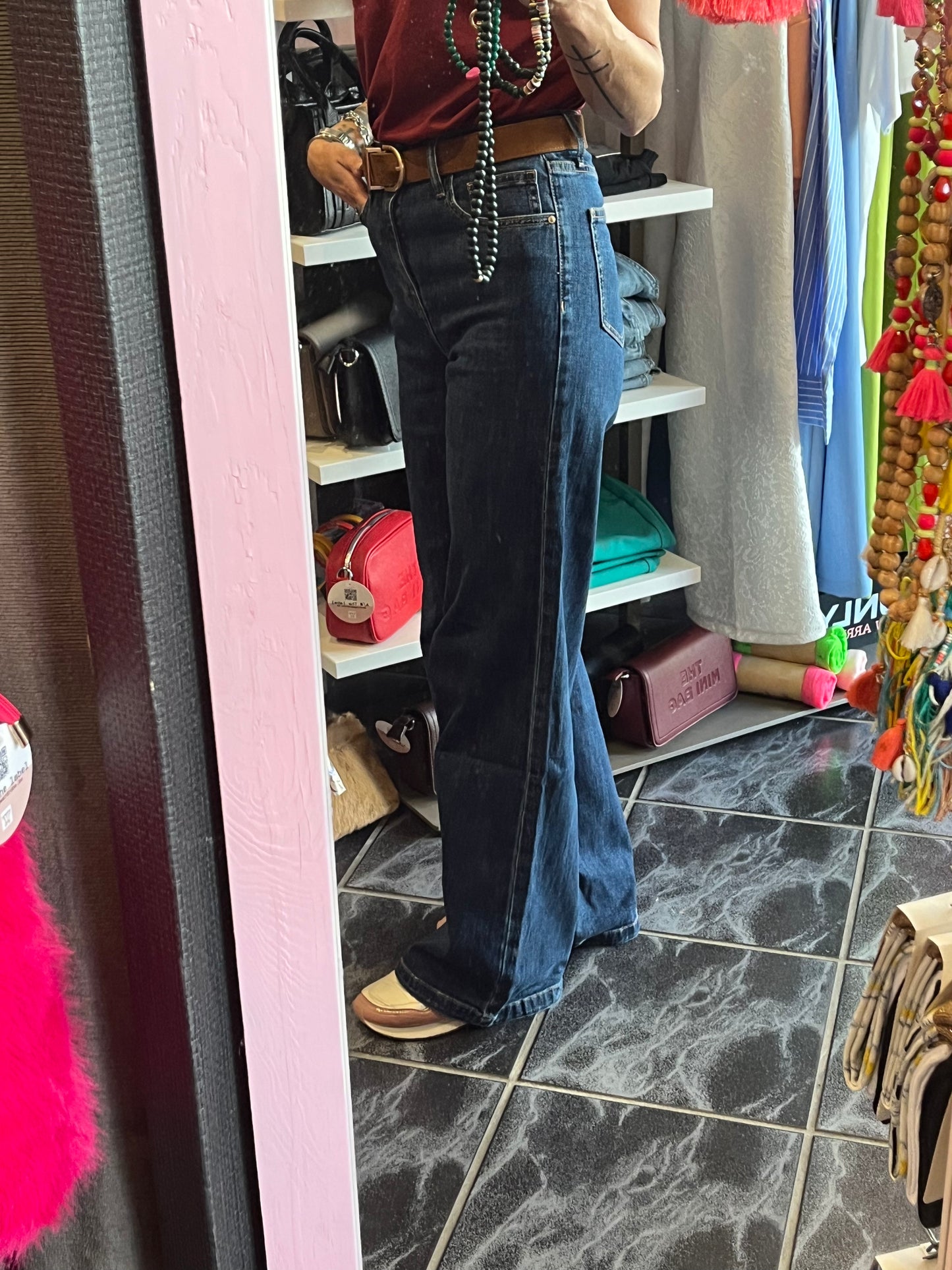 Oraije Paris - full lenght-high waist wide leg jeans