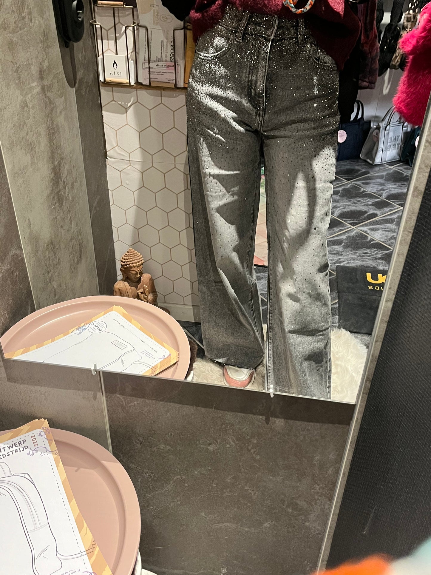 adoro design glitterjeans