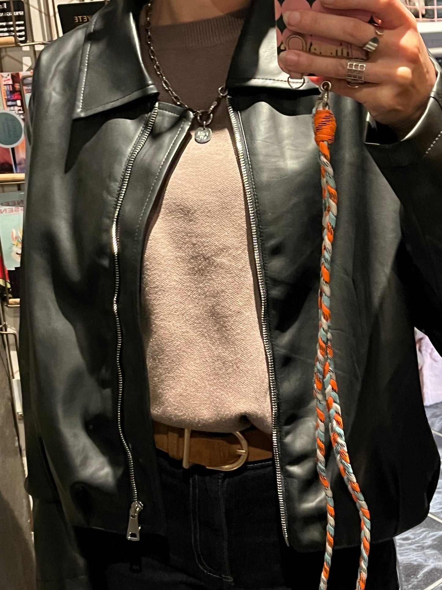 biker vest Just woman