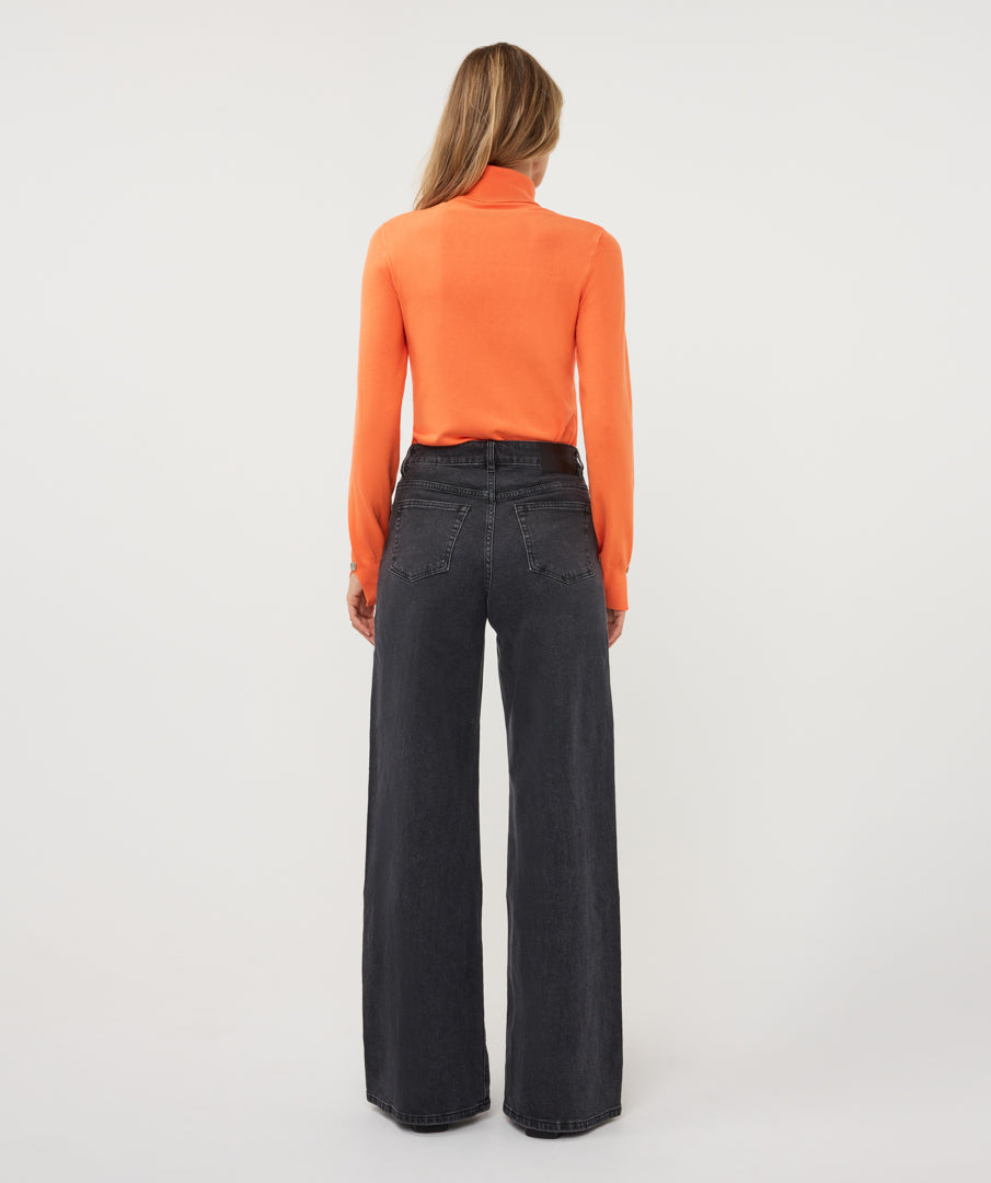 Esqualo jeans wide rhinestones