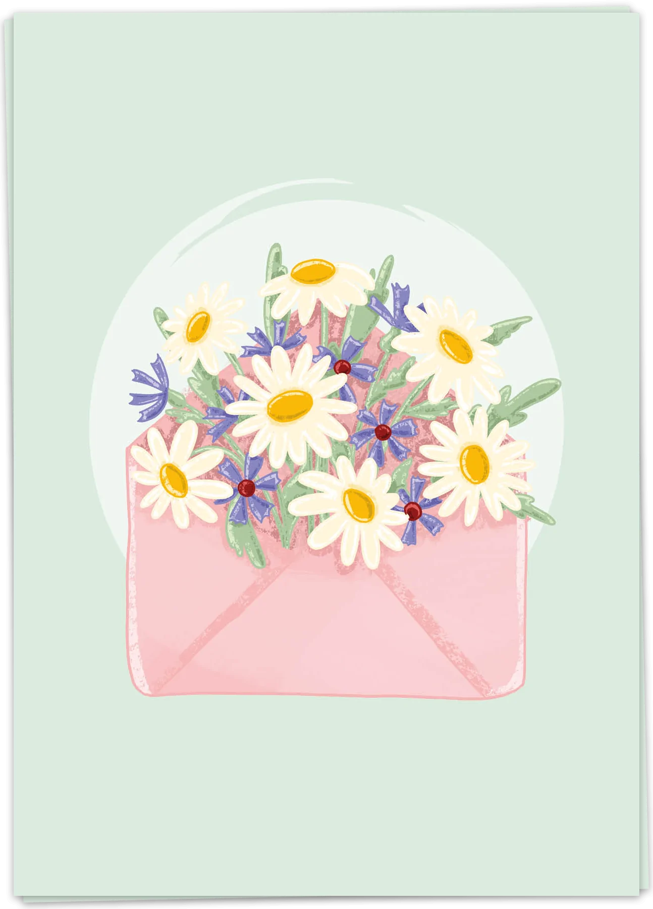 Kaart Blanche Flowers mail