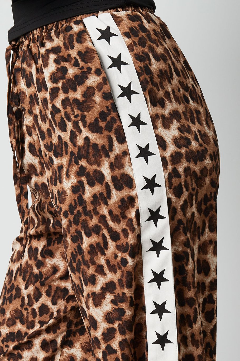 Leopard Print Pants - Brown