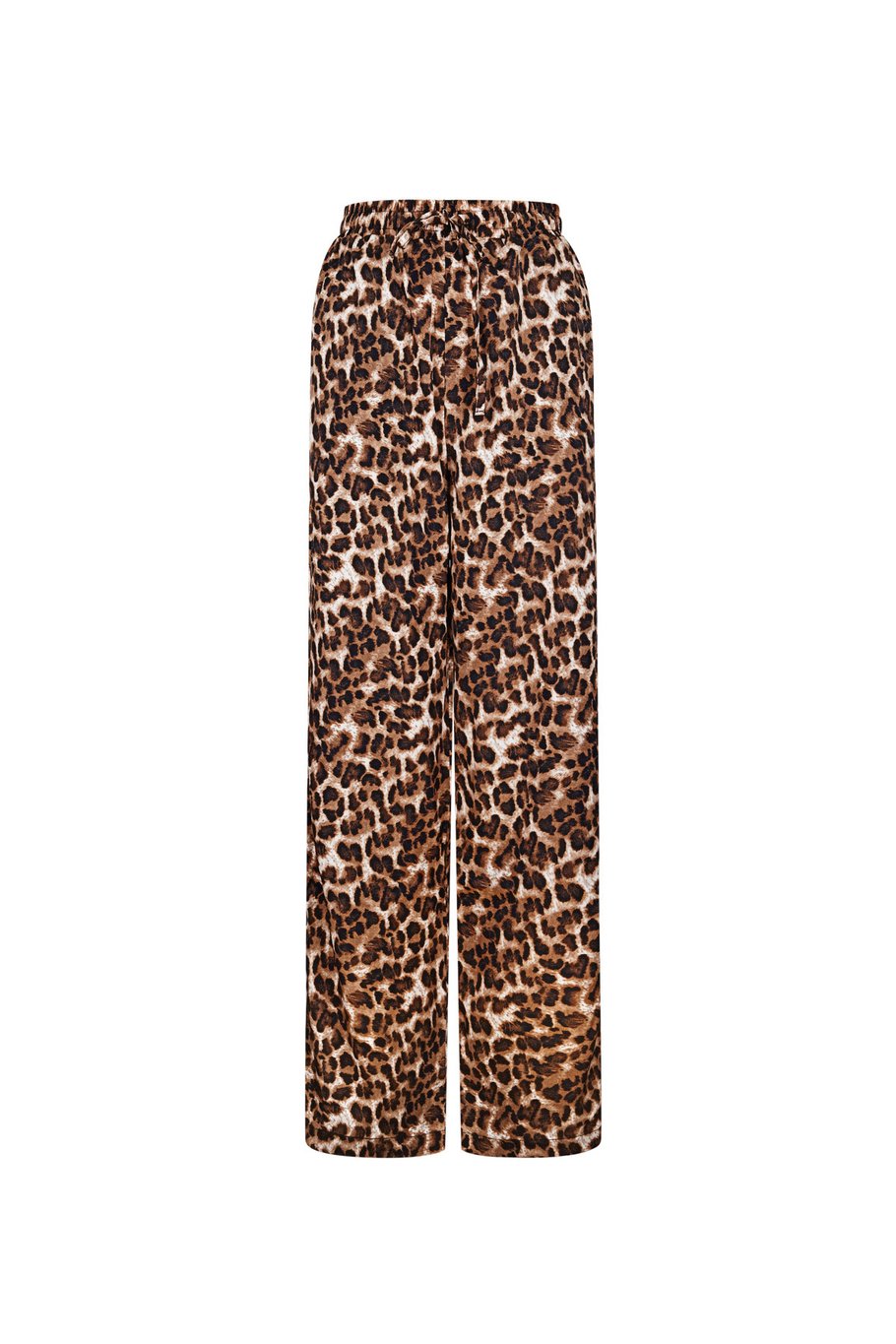 Leopard Print Pants - Brown