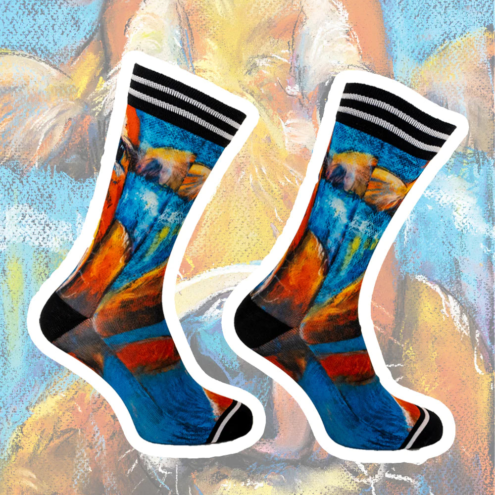 Sock my feet sokken -Sock My Art Cow