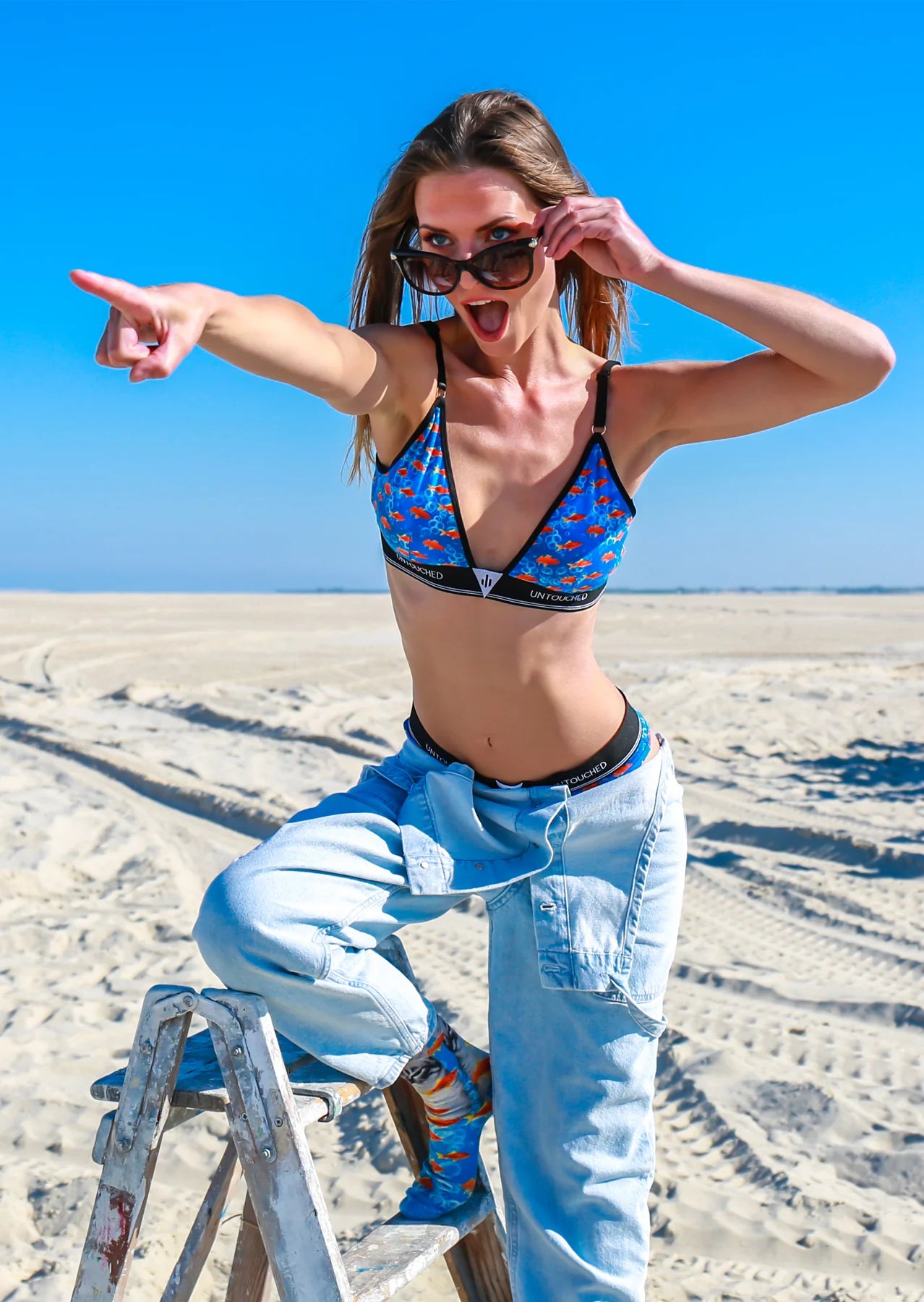Sock my feet - Untouched Funky Fish thong met bijpassende sokken