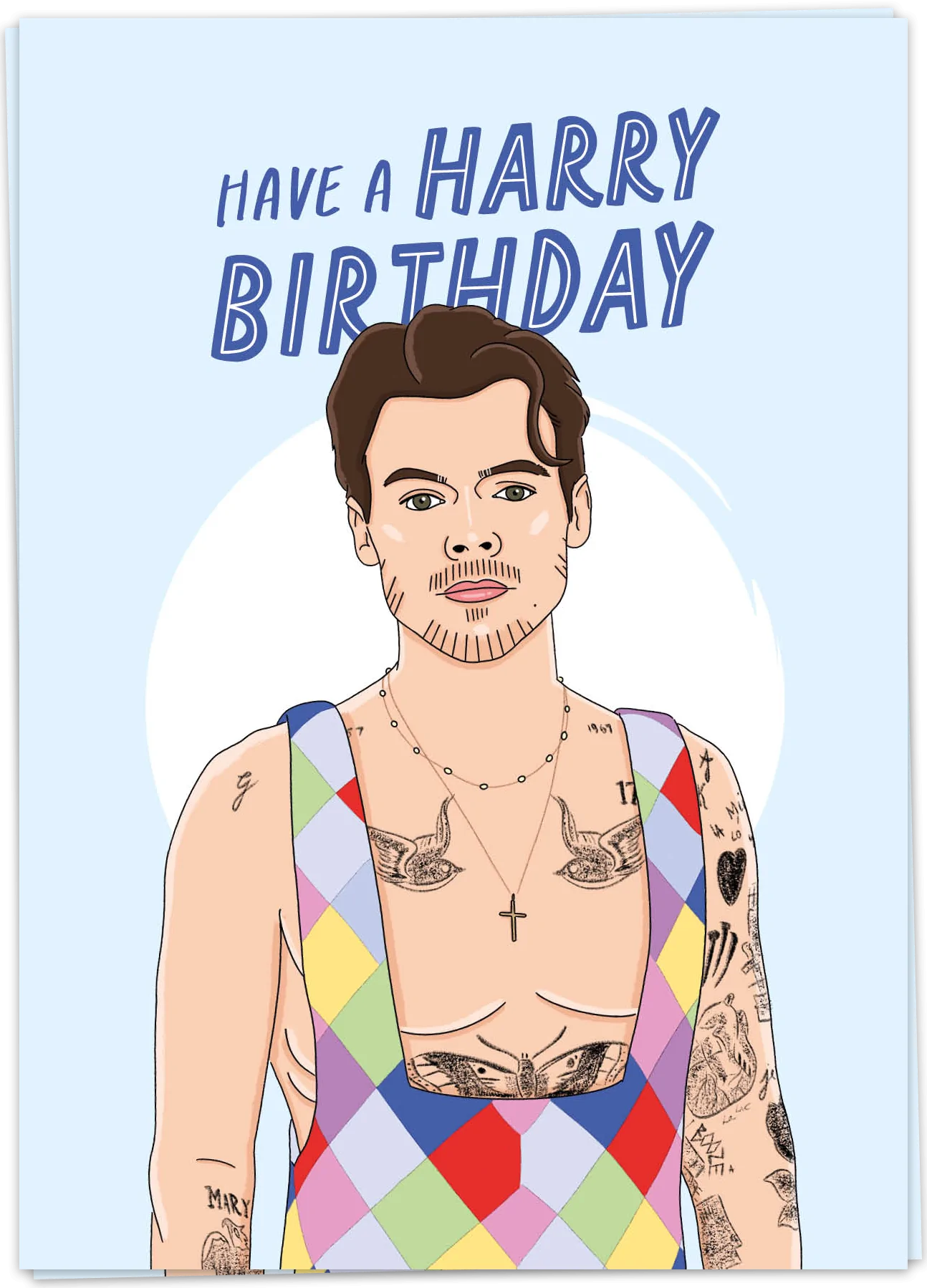 Kaart Blanche Harry Birthday