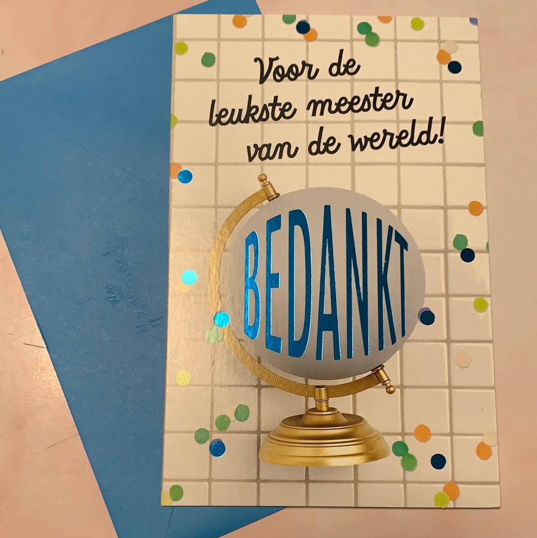Wenskaart Hallmark Voor de leukste meester van de wereld! - Amazing wardrobe