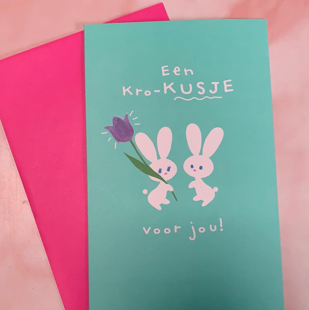Wenskaart Hallmark Een Kro-Kusje voor jou! - Amazing wardrobe
