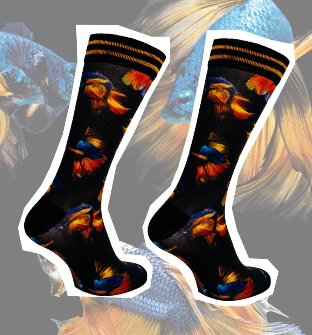Giftbox - Sock my feet Exotic Fish Boxer + Sokken Giftbox - Amazing wardrobe