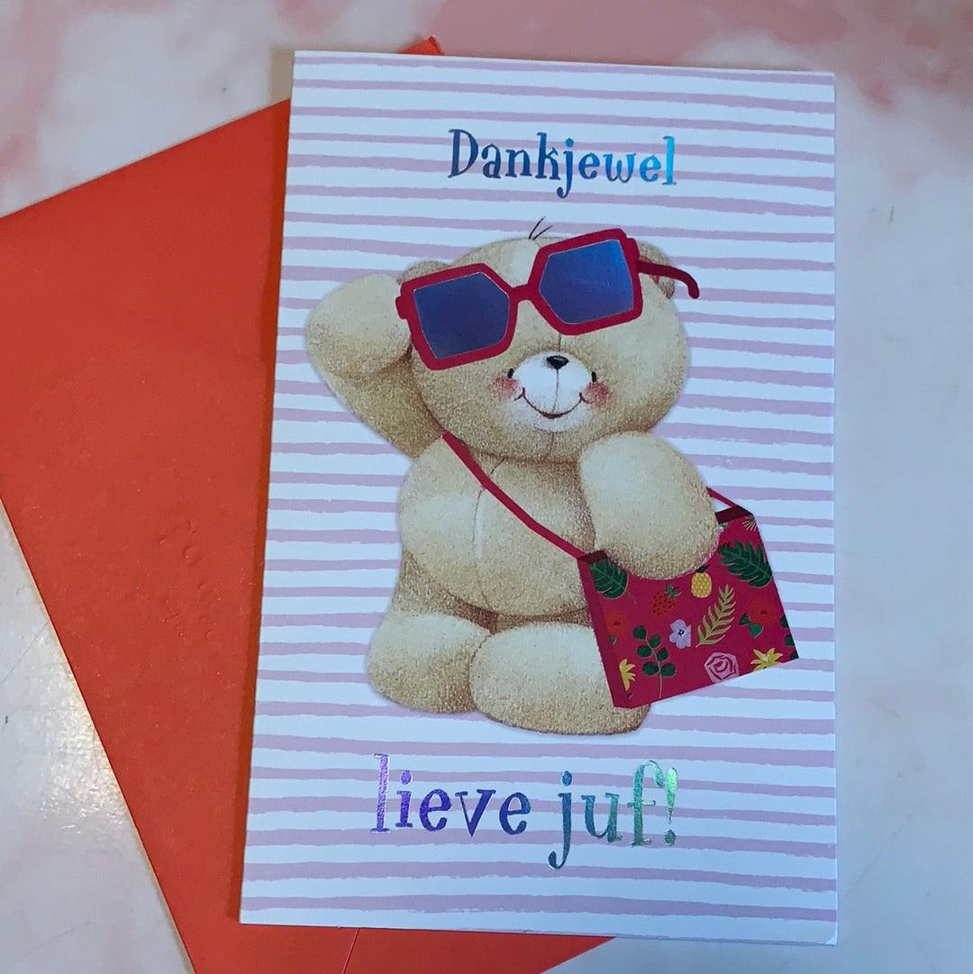 Wenskaart Hallmark Dankjewel lieve juf! - Amazing wardrobe