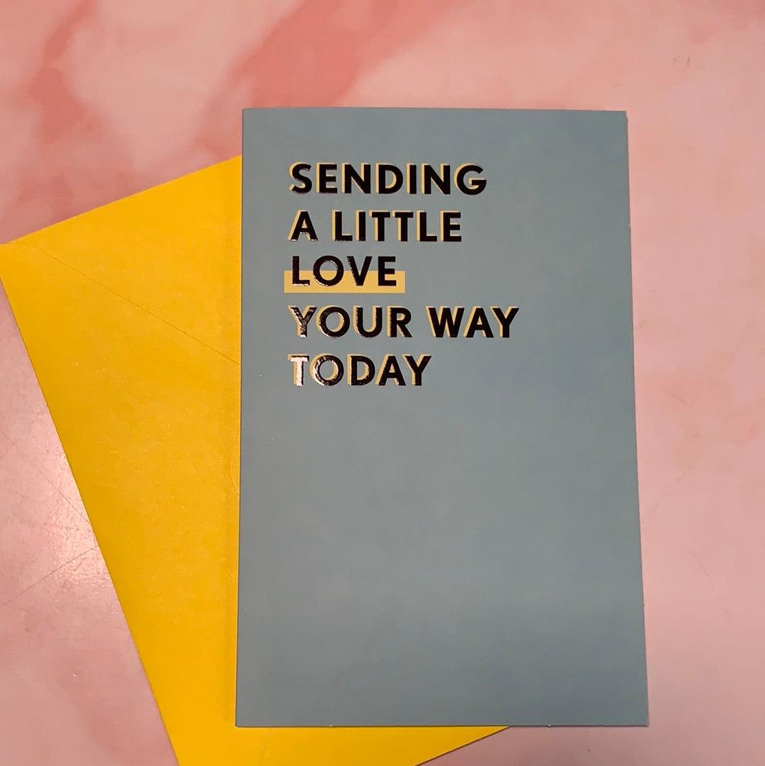 Wenskaart Hallmark Sending a little love your way today - Amazing wardrobe