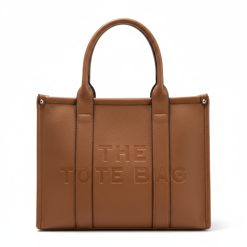 The totebag large cognac - professionele productfoto
