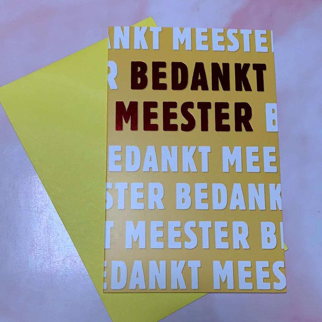 Wenskaart Hallmark Bedankt Meester! - Amazing wardrobe