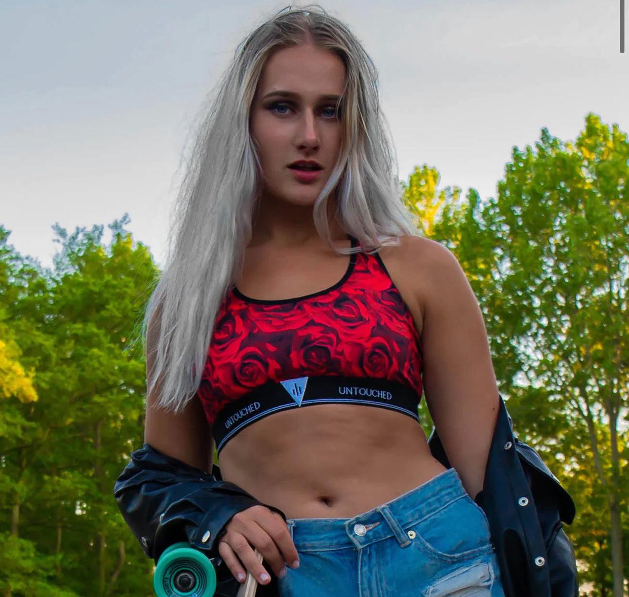 Sock my feet - Romantic Roses Crop Top - Amazing wardrobe