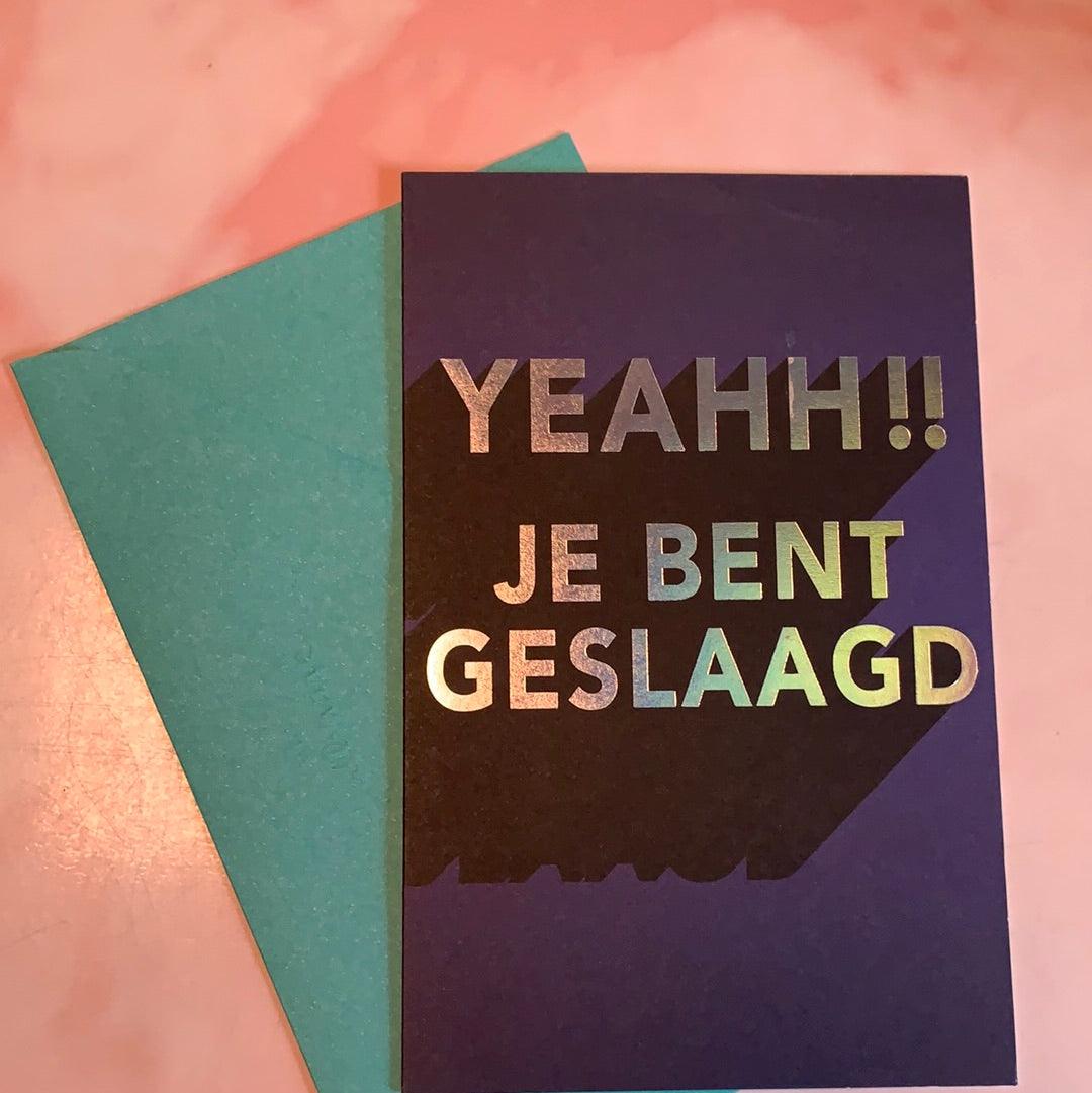 Wenskaart Hallmark Yeahh!! je bent geslaagd - Amazing wardrobe