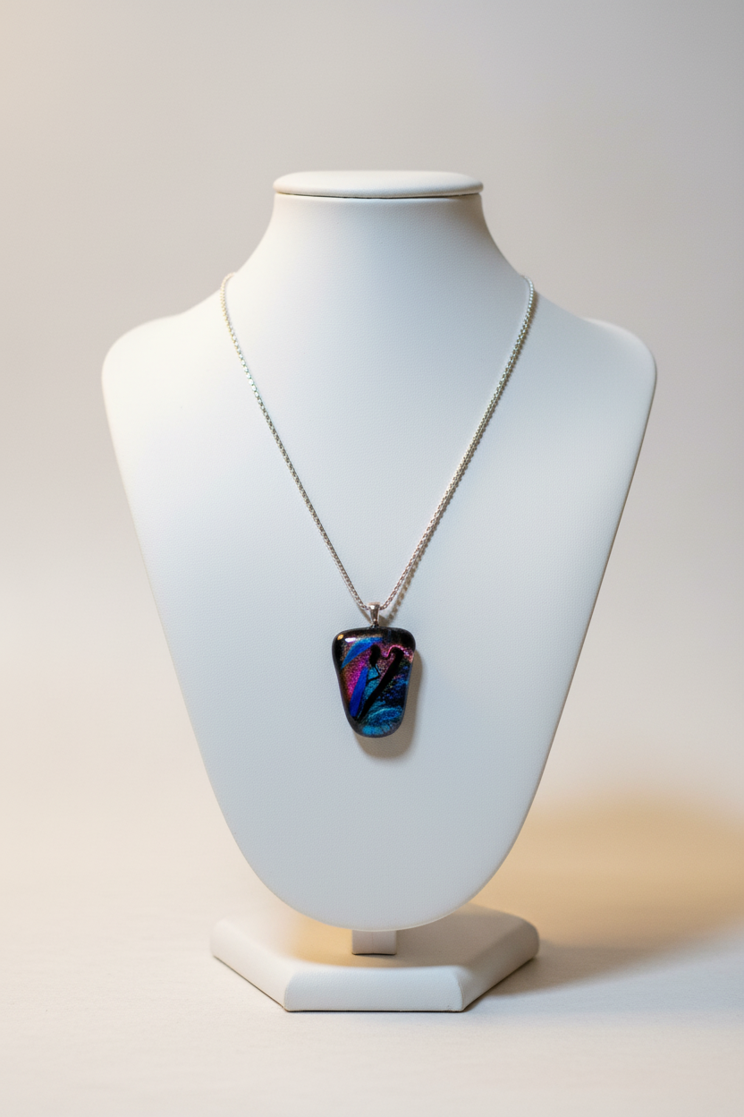 Aftherall handgemaakte glazen hanger ketting - lifestyle shot