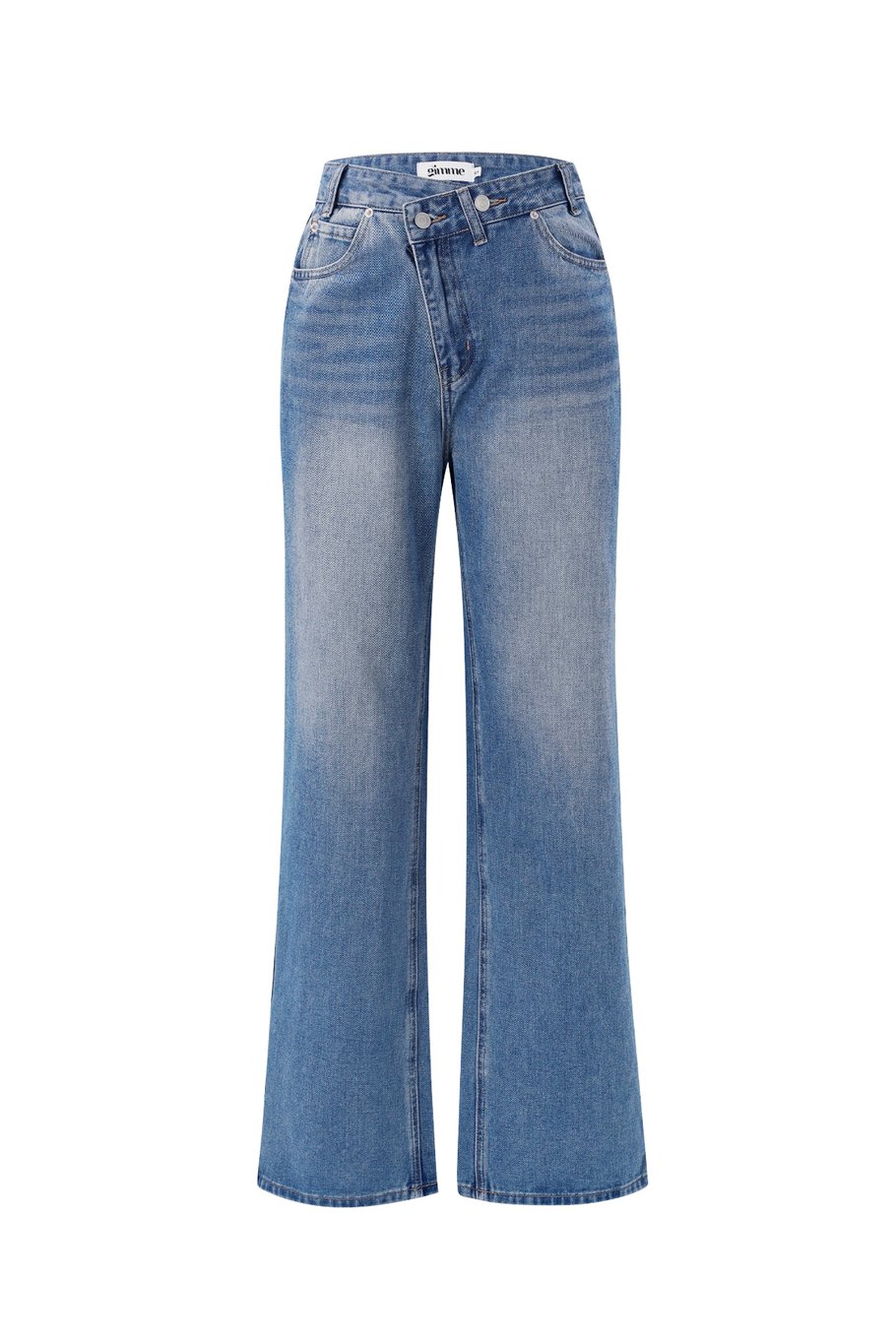 Denim jeans zip up