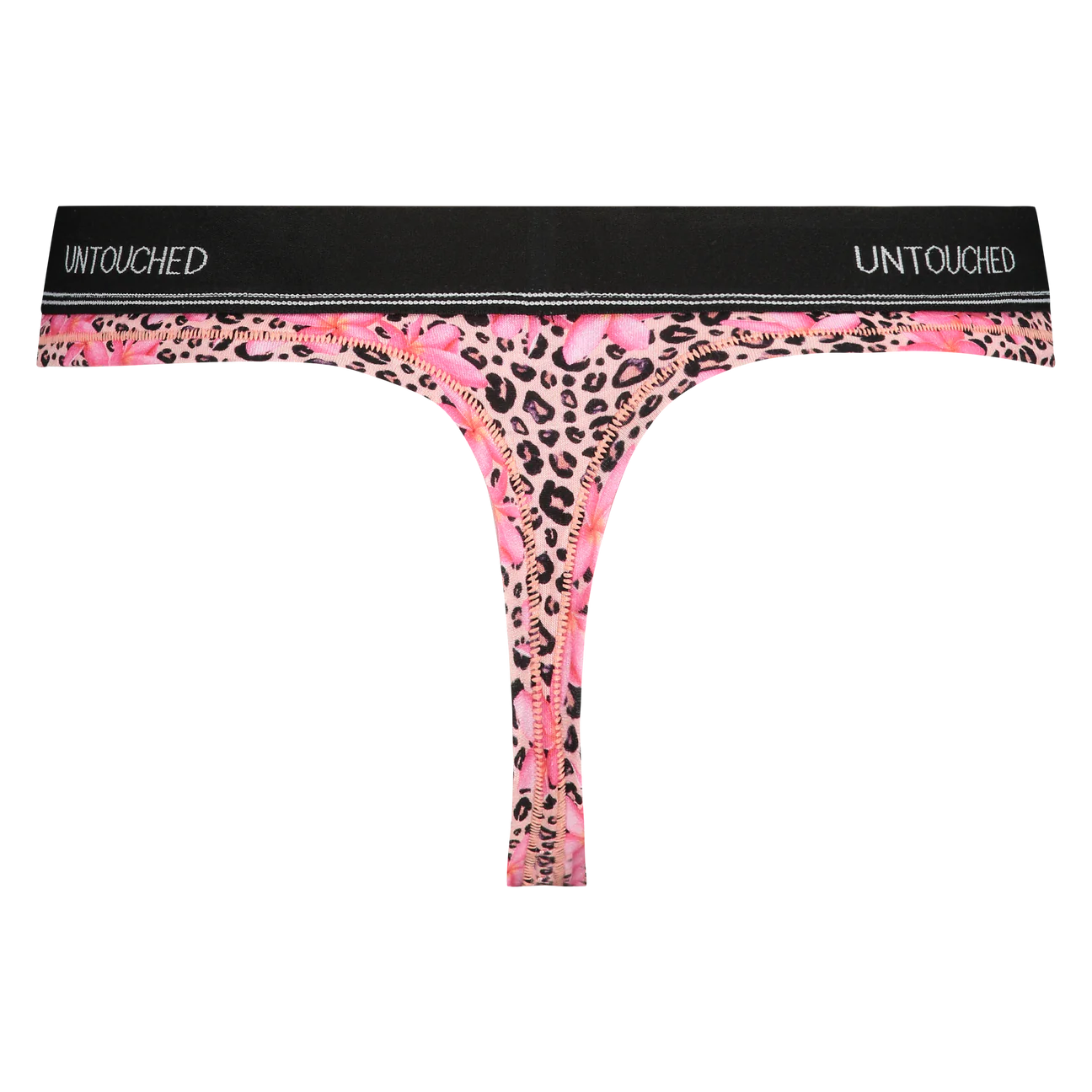 Sock my feet - Untouched Leopard Flower Thong met bijpassende sokken