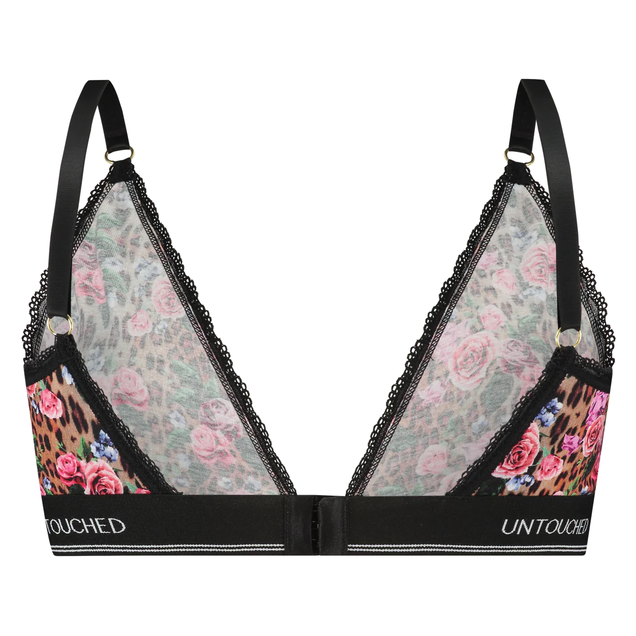 Sock My feet - Untouched Trendy Leopard bralette met kant met bijpassende sokken GRATIS
