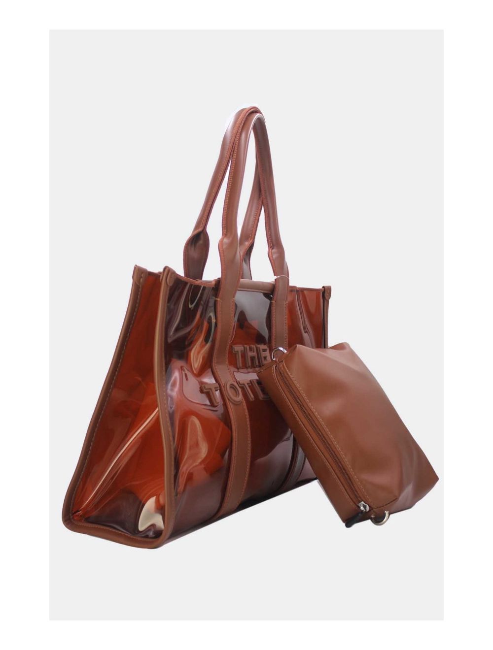 Tom & Eva Tote bag Tote Bag Transparent Oversize Brown