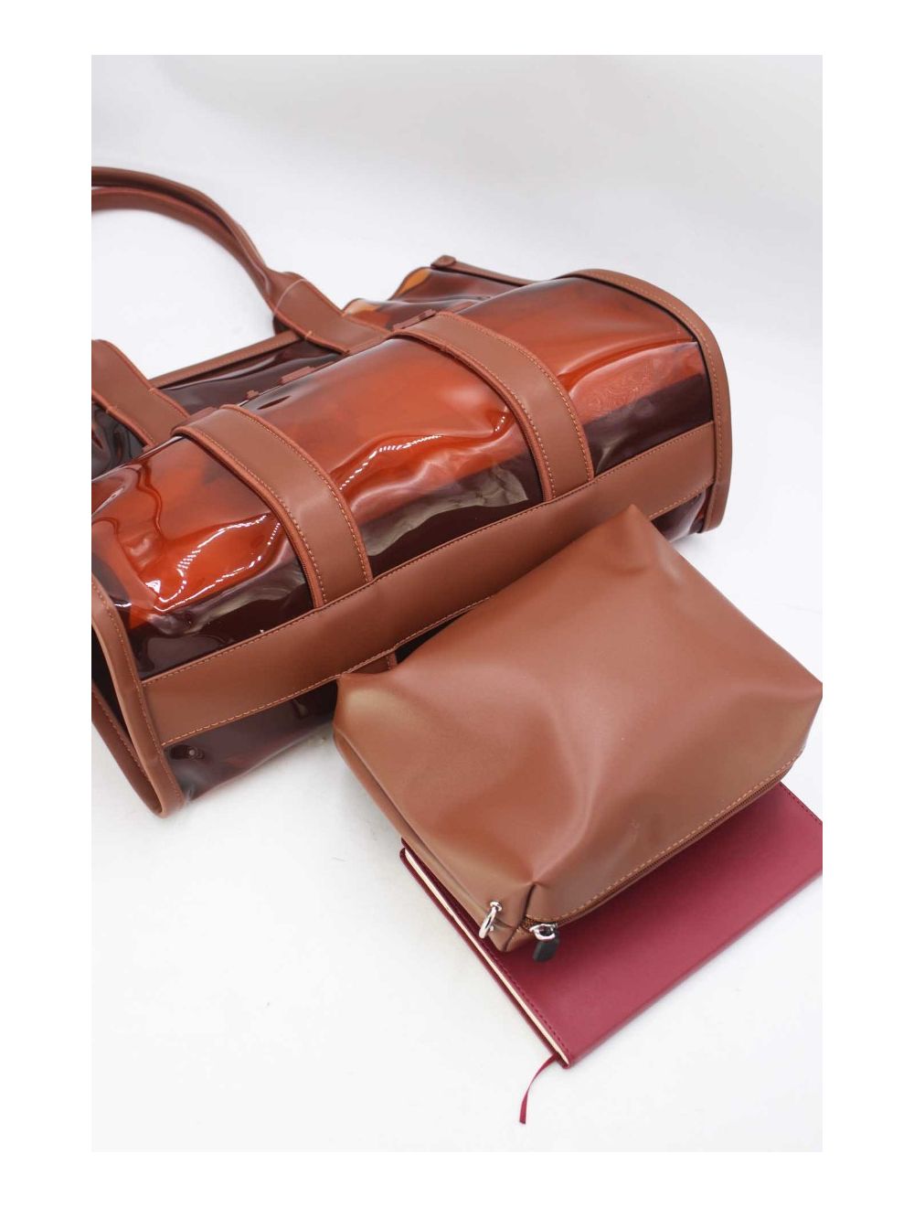 Tom & Eva Tote bag Tote Bag Transparent Oversize Brown