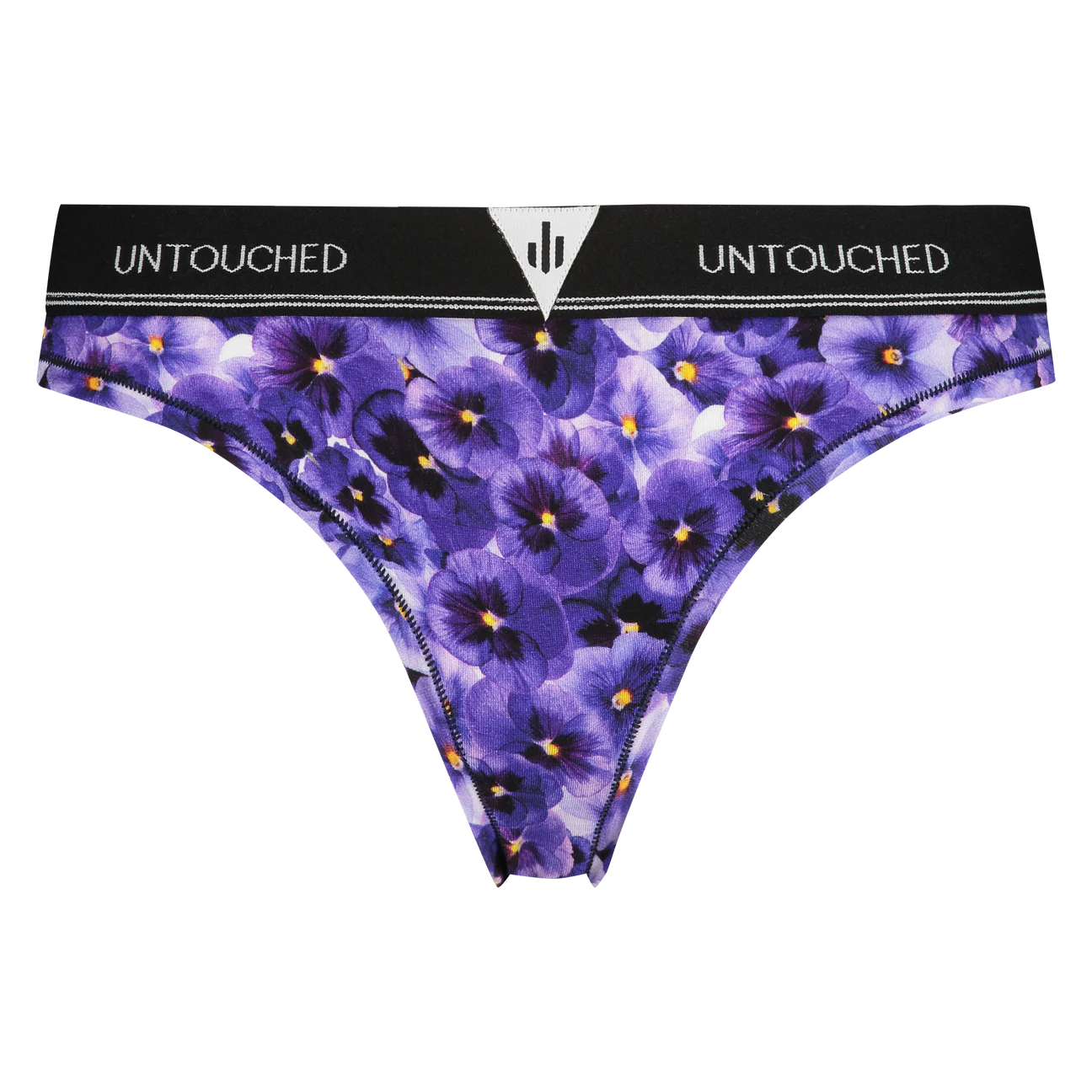 Sock my feet - Untouched Viola Flower Thong met bijpassende sokken
