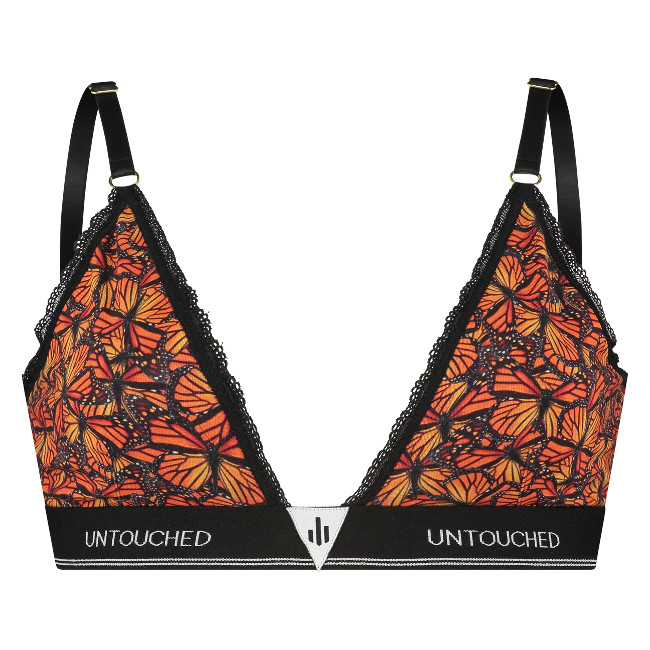 Kopie van Sock My feet - Autumn Butterfly bralette met kant met bijpassende sokken GRATIS