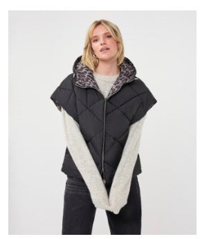 Poncho leopard reversible Esqualo