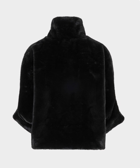 Esqualo coat poncho faux fur
